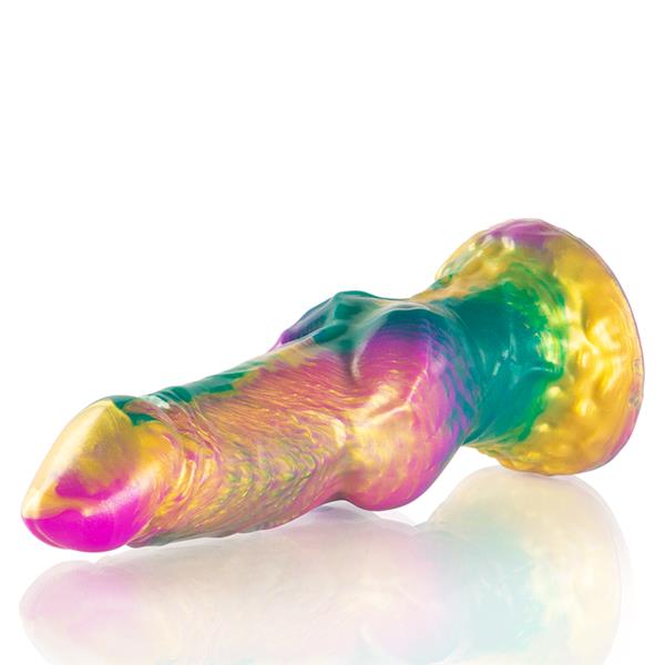 IRIS DILDO WITH RAINBOW TESTICLES OF PLEASURE