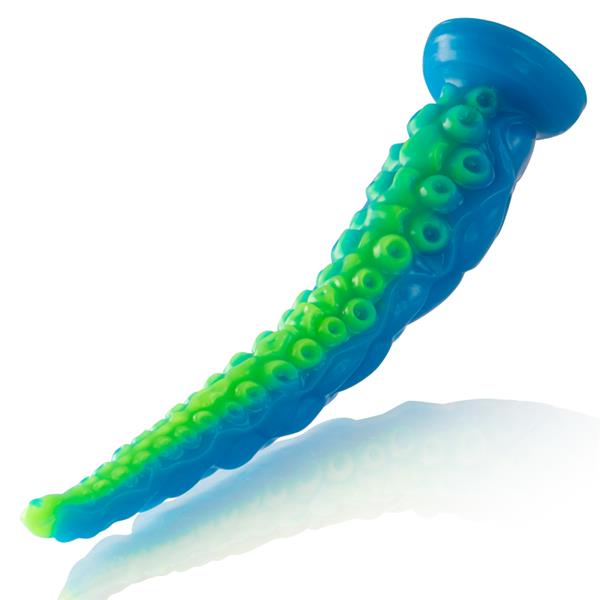 SCYLLA FLUORESCENT TANČNI DILDO VELIKE VELIKOSTI