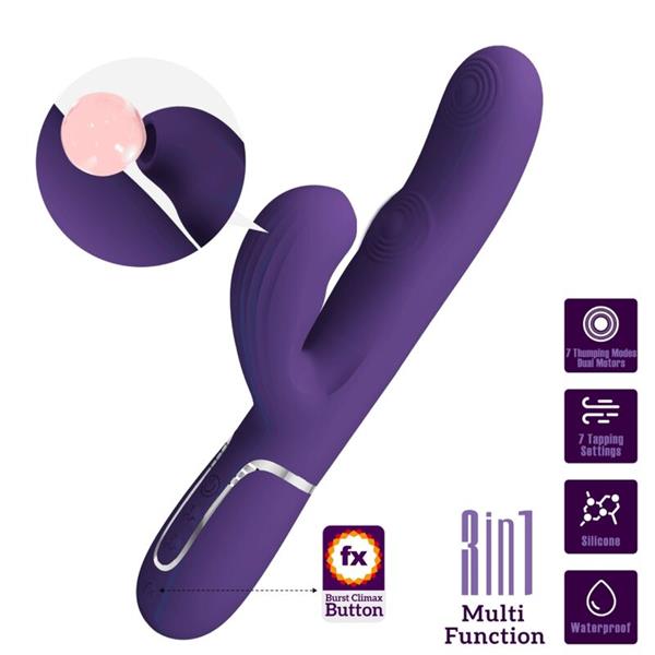 PERLITA G-SPOT VIBRATOR 3 V 1 MULTIFUNKCIJSKI PURPLE