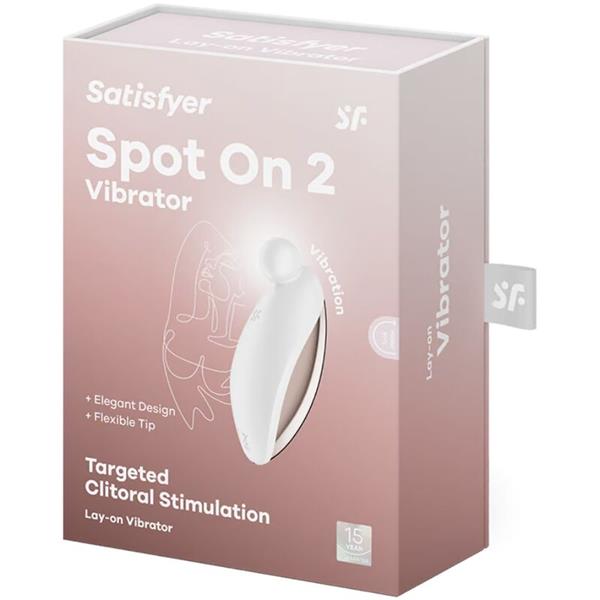 SPOT ON 2 LAY-ON VIBRATOR WHITE