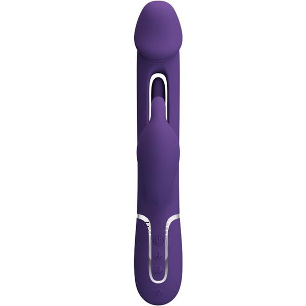 KAMPAS RABBIT 3 IN 1 MULTIFUNCTION VIBRATOR WITH TONGUE VIOLET