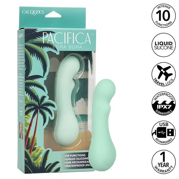 PACIFICA BORA BORA ESTIMULATOR G SPOT 10 VIBRATIONS AQUA