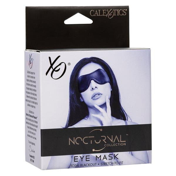 NOCTURNAL EYE MASK PVC LEATHER BLACK