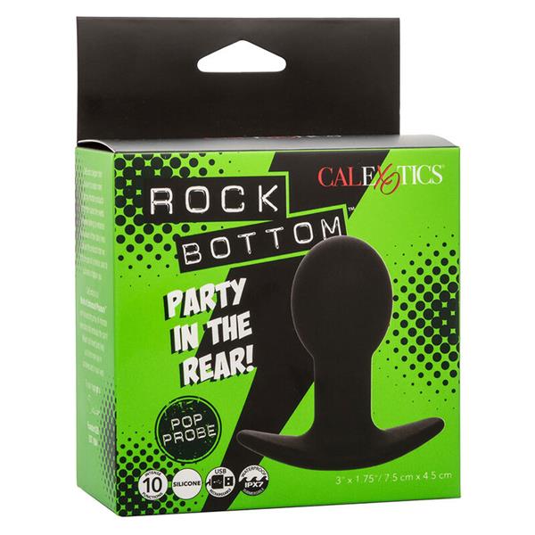 ROCK BOTTOM ANAL PLUG 10 VIBRACIJA SILIKON CRNI
