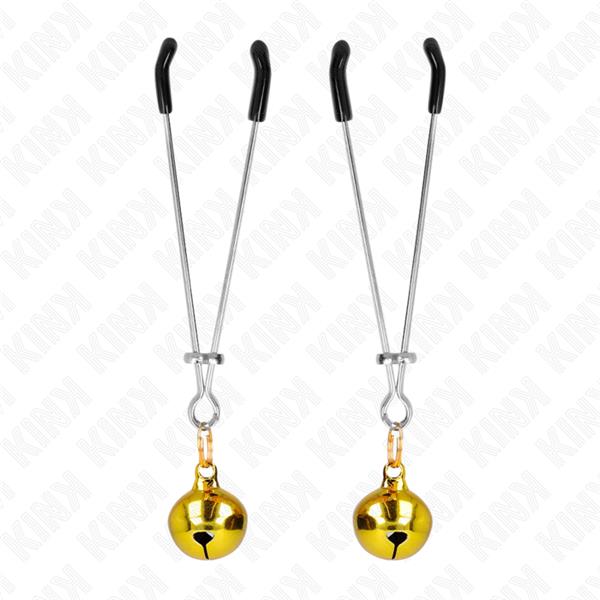 TANJŠI ZVONČEK NIPPLE CLAMPS ZLATI 7 CM