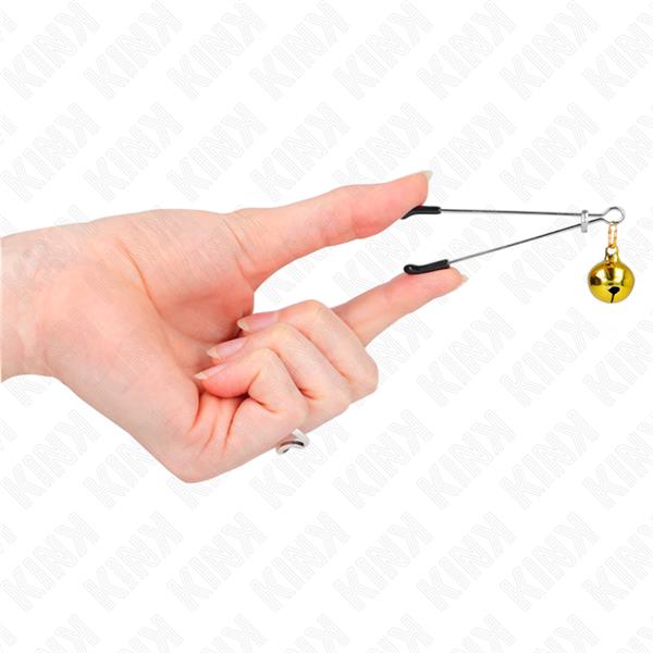 TANJŠI ZVONČEK NIPPLE CLAMPS ZLATI 7 CM