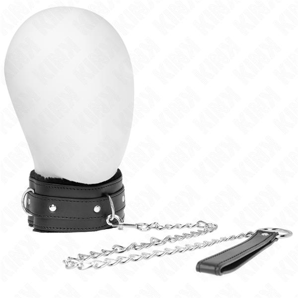 OGRLICA S POVODCEM 65 CM S OGRANIČENJIMA CRNA 36-42 CM X 5.5 CM