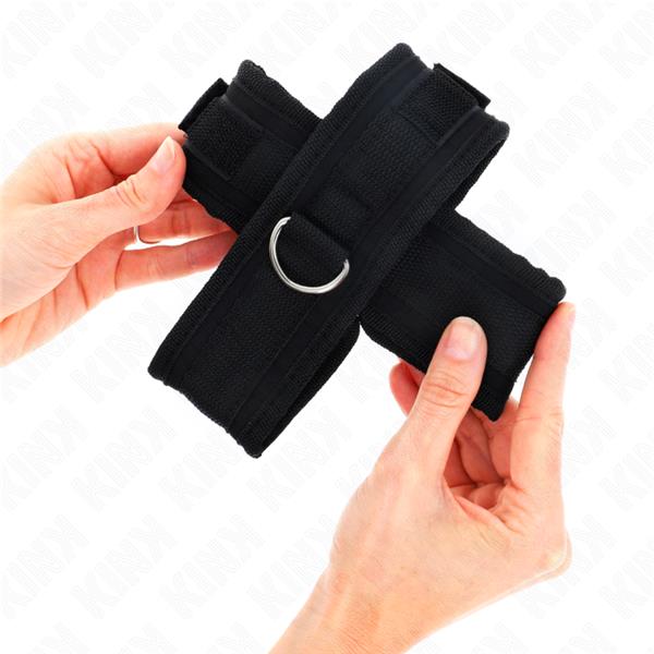 CROSS CUFFS BLACK 34 X 5.5 CM