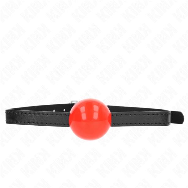 RED SINGLE SOLID BALL 4 CM GAG 65 x 1.5 CM