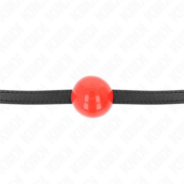 RED SINGLE SOLID BALL 4 CM GAG 65 x 1.5 CM
