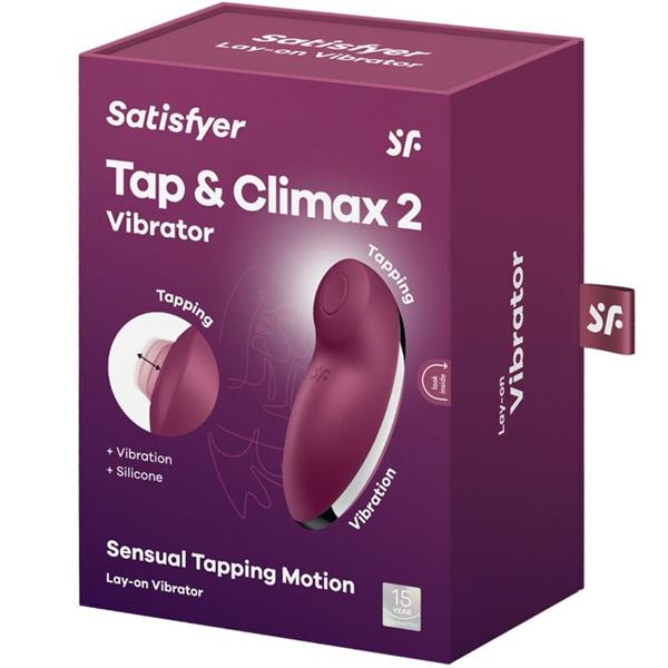 TAP & CLIMAX 2 VIBRATOR & STIMULATOR RED