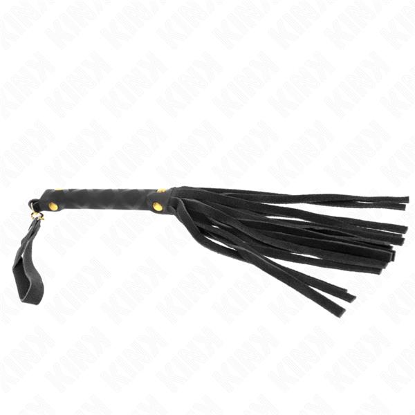 BLACK SUEDE MINI WHIP 30 CM