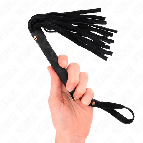 BLACK SUEDE MINI WHIP 30 CM