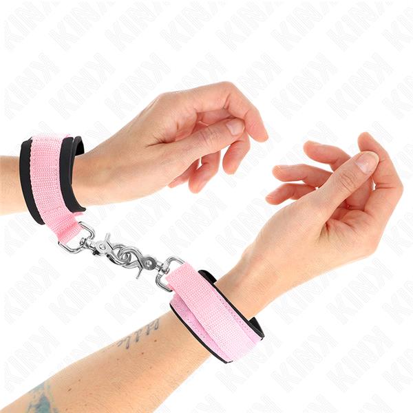 ADJUSTABLE NEOPRENE WRIST RESTRAINTS PINK ADJUSTABLE 22-34 CM
