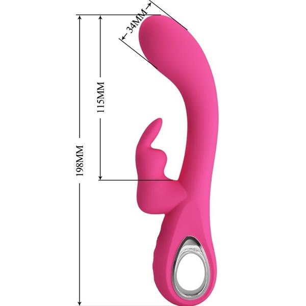 NOVAK RABBIT VIBRATOR 12 VIBRATIONS PINK