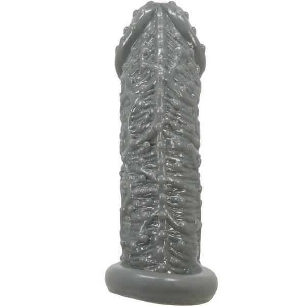 REALISTIC PENIS ENLARGER AND DELAY SLEEVE MODEL 2 GREY