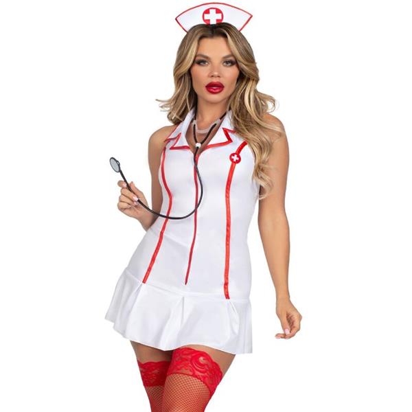 HEAD NURSE COSTUME WHITE S/M
