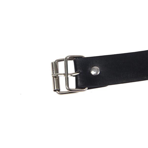 953720 BONDAGE LEATHER STRAP BREAST CLAMPS BLACK ONE SIZE