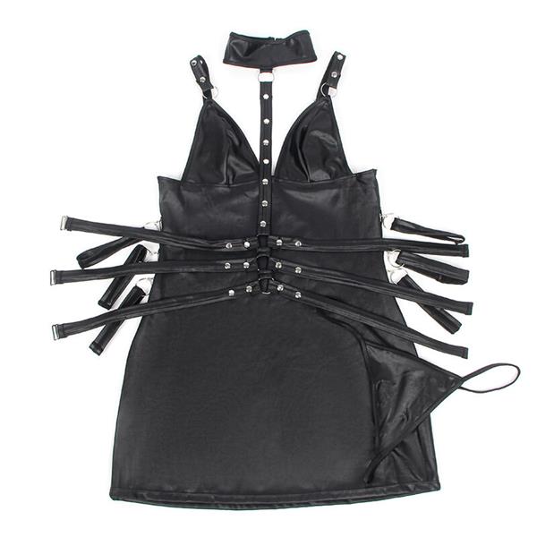 954413 LEATHER BONDAGE BODY BLACK L/XL