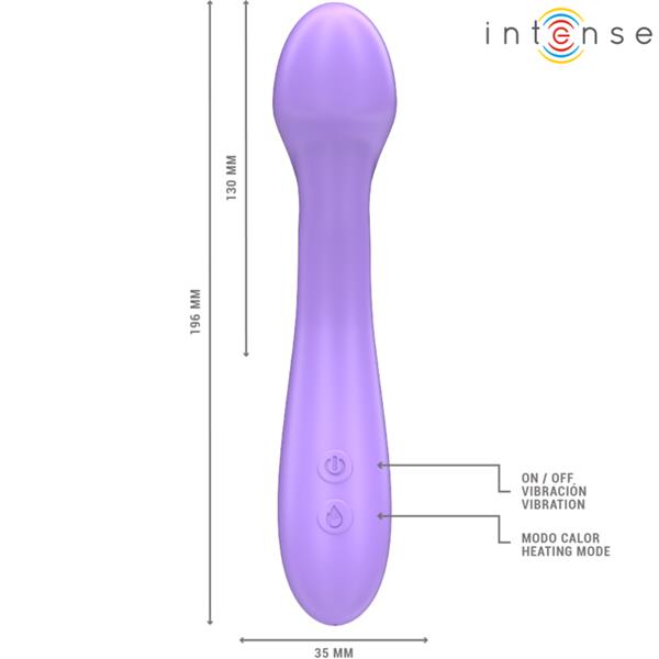BECKY VIBRATOR 19 CM HEATABLE 7 VIBRATIONS PURPLE