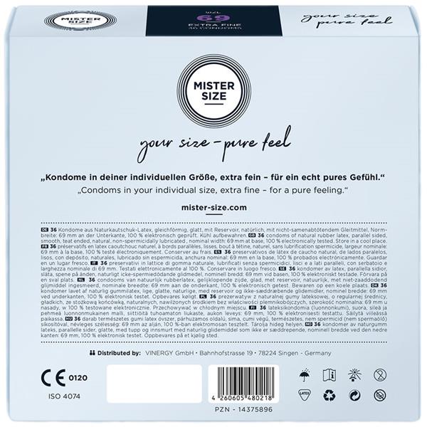 CONDOMS SIZE XXXL 69 MM (36 UNITS)