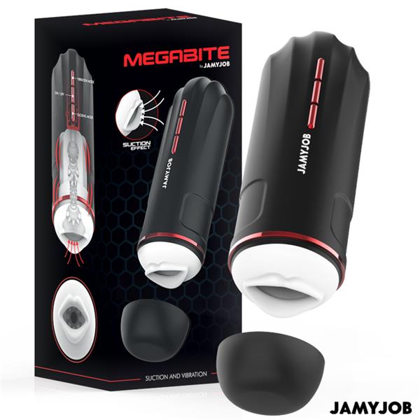 MEGABITE AUTOMATIC MOUTH MASTURBATOR 5 SUCTION AND VIBRATION MODES
