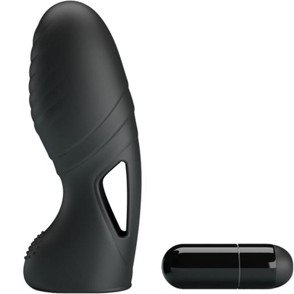 ALAN SILICONE FINGER VIBRATOR BLACK