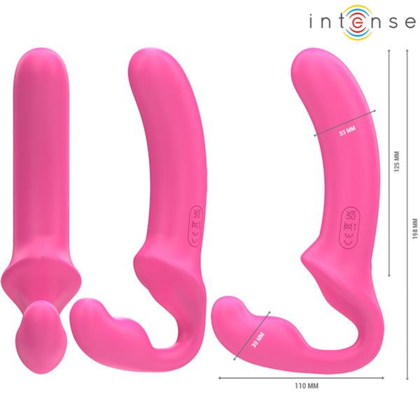 AMY DOUBLE VIBRATOR 20 CM PINK REMOTE CONTROL