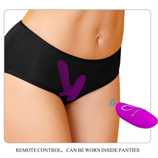 MASSAGER & VIBRATOR 12 VIBRATIONS REMOTE CONTROL PURPLE