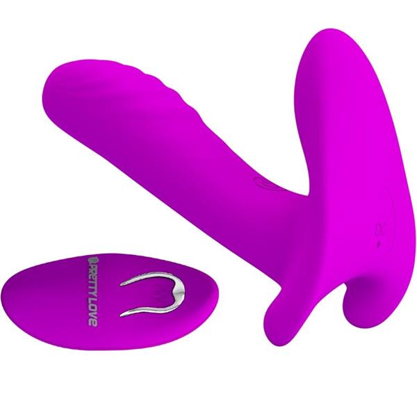 MASSAGER & VIBRATOR 12 VIBRATIONS REMOTE CONTROL PURPLE