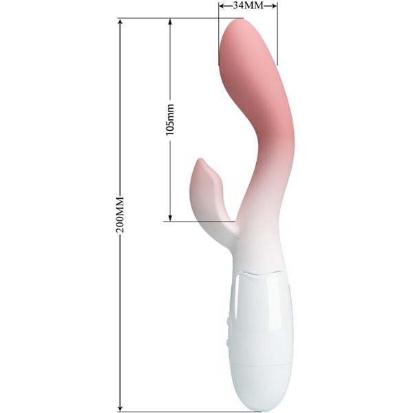 BRIGHTY G-SPOT VIBRATOR + STIMULATOR KLITORISA 30 VIBRACIJ PINK