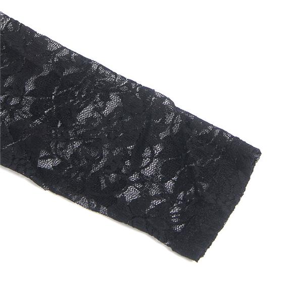 955601 LONG SLEEVED DRESS WITH BLACK LACE L/XL