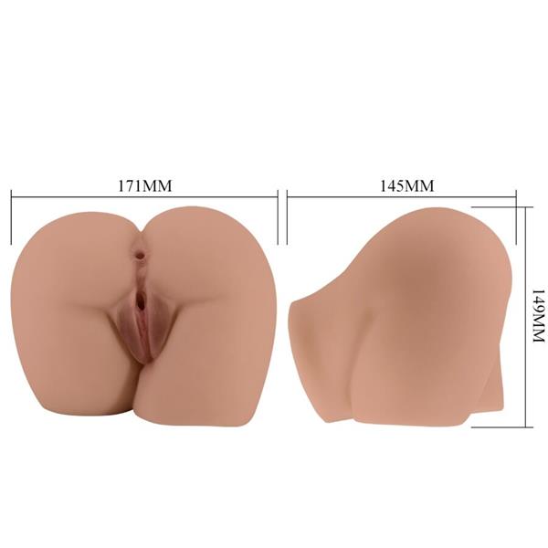 VIBRATOR ZA RIT BERNACE Z REALISTIČNO VAGINO IN ANUSOM S FLEKSIBILNIM DALJINSKIM UPRAVLJANJEM