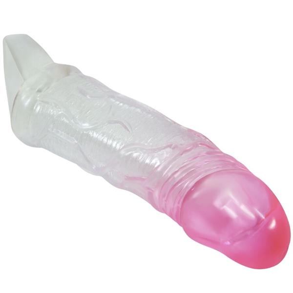 ODES REALISTIC 2 CM ENLARGEMENT SHEATH FOR PENIS PINK