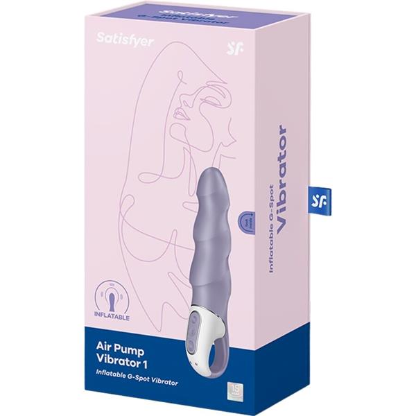 AIR PUMP VIBRATOR 1 INFLATABLE G-SPOT VIBRATOR PURPLE