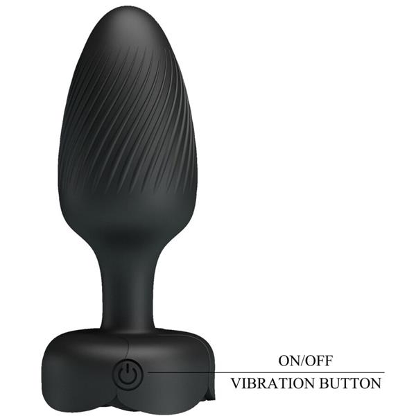 OSBORN ANAL PLUG WITH  LED LIGHT BLACK 9.8 CM