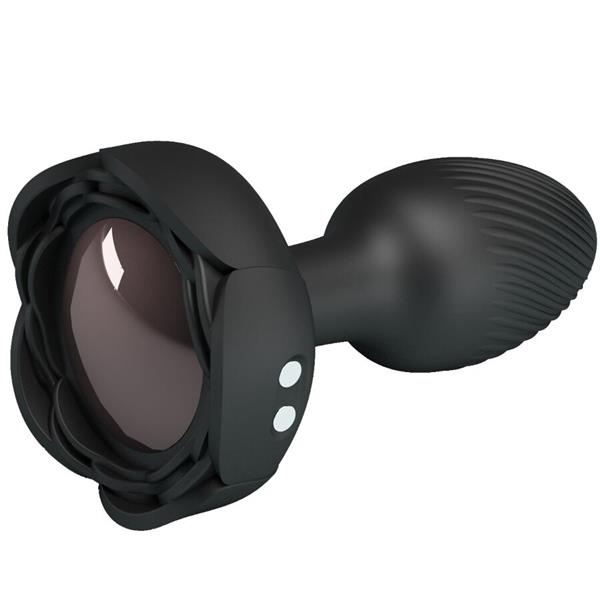 OLMAN ANALNI PLUG S LED SVJETLOM CRNI 8.8 CM