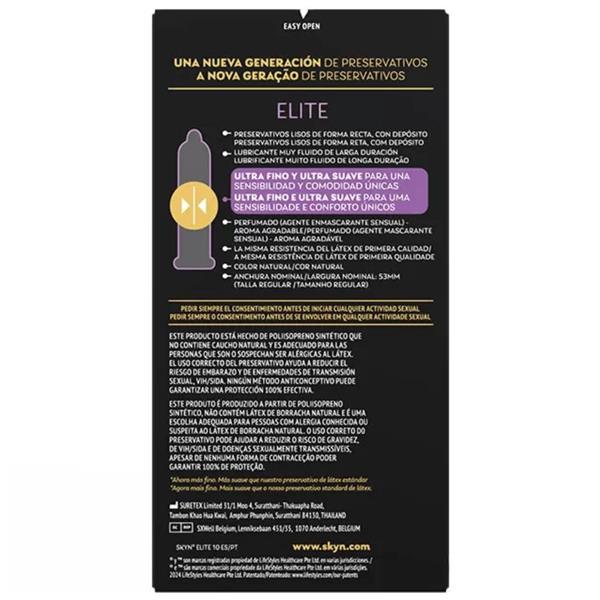 ELITE ULTRA-THIN CONDOMS 10 UNITS