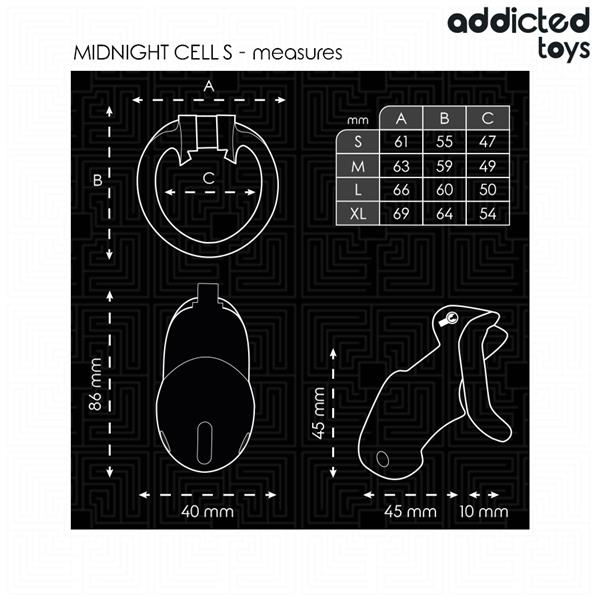 MINDNIGHT CELL PENIS CAGE SIZE S 4.8 CM