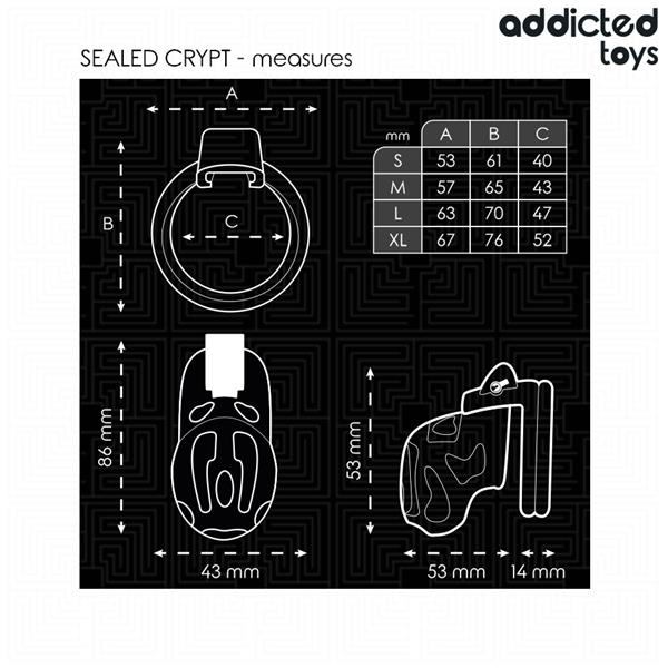 SEALED CRYPT PENIS CAGE 8 CM
