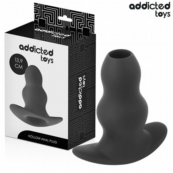 HOLLOW ANAL PLUG SILICONE SIZE XL 13.9 CM