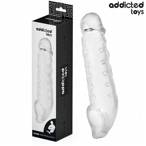 TRANSPARENT PENIS EXTENSON SIZE S 23 CM