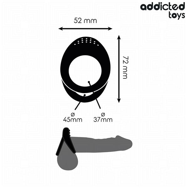 DOUBLE TEXTURED PENIS RING