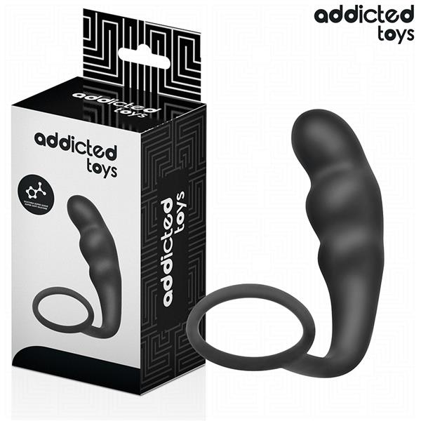 ANAL PLUG WITH RING SILICONE MODEL 4