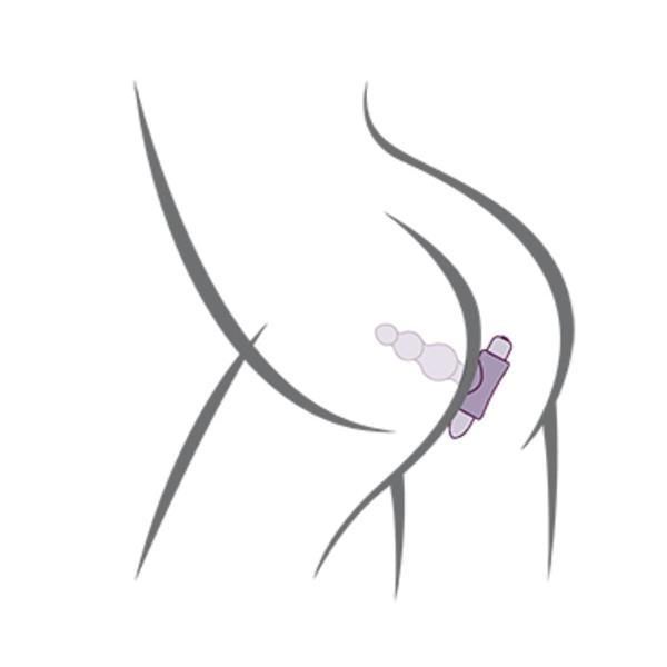 PETITE SENSATIONS BUBBLES ANAL PLUG VIBRATOR BLACK