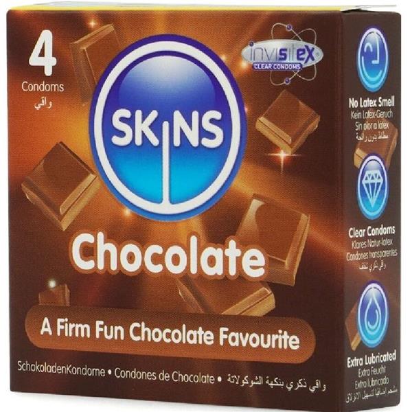 CHOCOLATE PREMIUM CONDOMS PACK 4