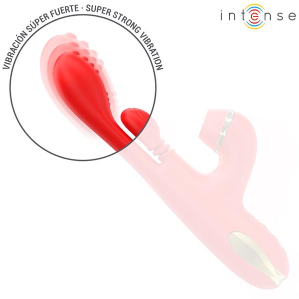 KATY MULTIFUNCTION CLITORIS STIMULATOR 4 INTERCHANGEABLE HEADS RED