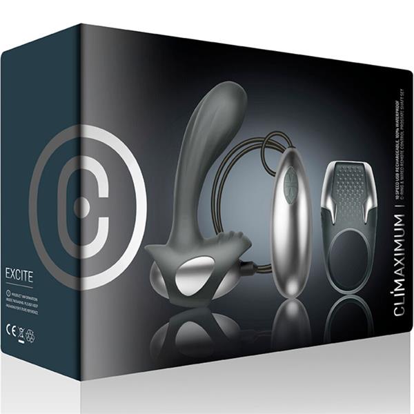 EXCITE KIT COCK RING + WIRE PROSTATE MASSAGER