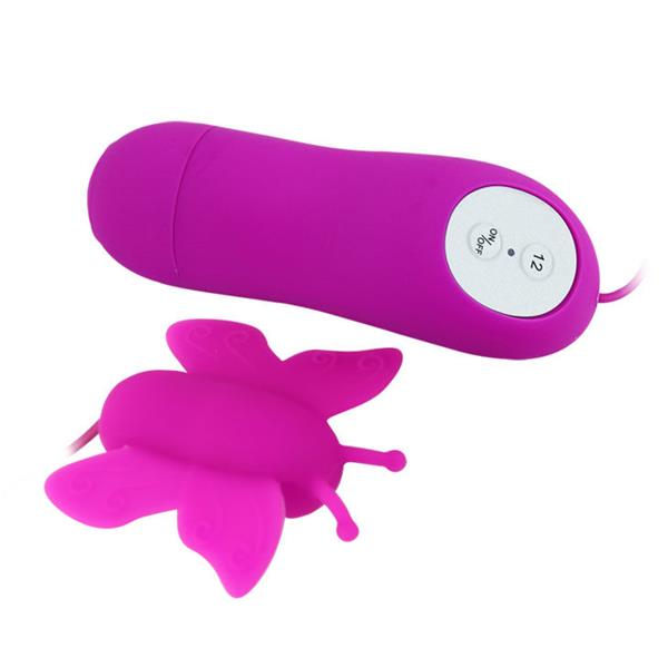 LOVE EGGS BUTTERFLY CLITORIS STIMULATOR 12 SPEEDS LILAC REMOTE CONTROL