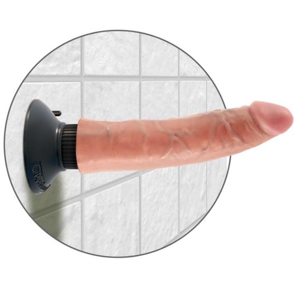 17.78 CM VIBRATING COCK FLESH